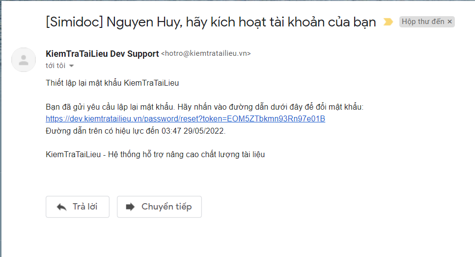Quên mật khẩu