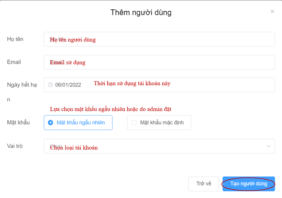 Quản lý người dùng