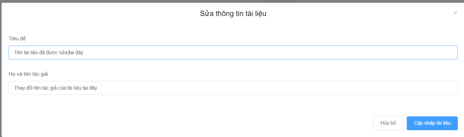 Tải tài liệu gốc/báo cáo/chỉnh sửa khác